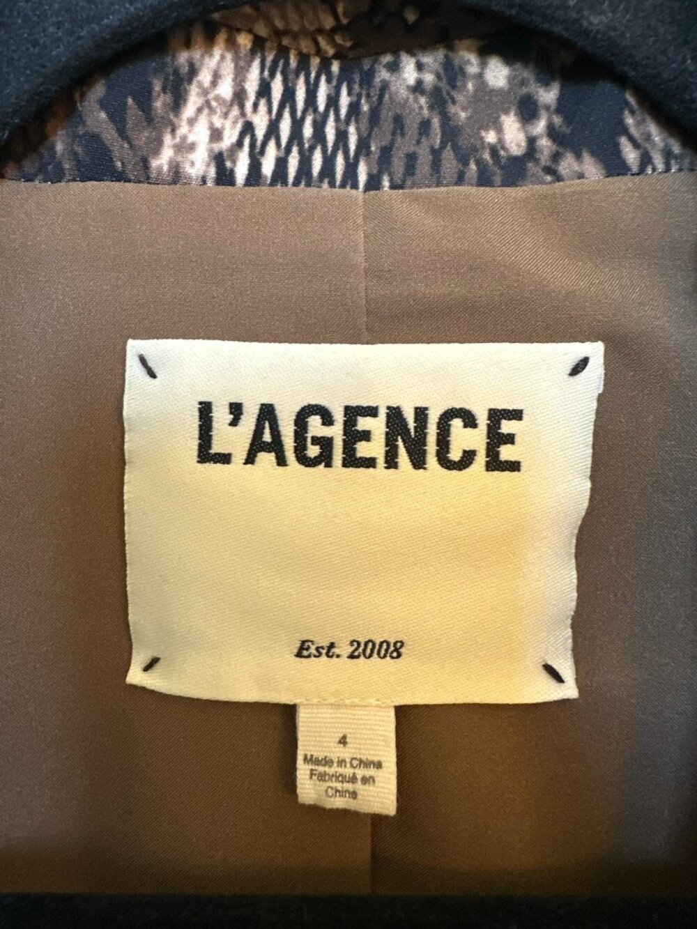 L'AGENCE Chamberlain Python-Print Blaze - Picture 3 of 3